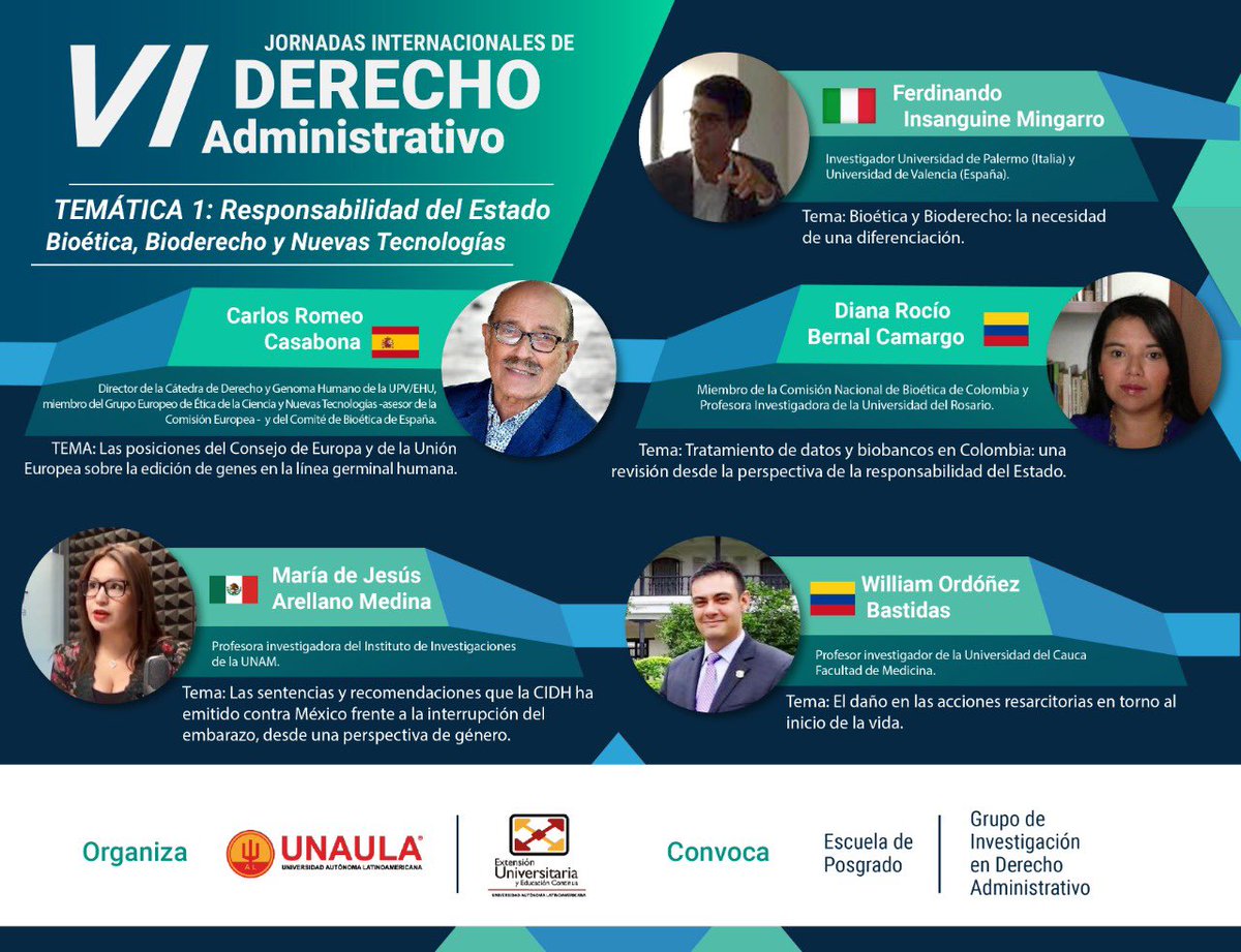 LauraVicto1x's tweet photo. 👉🏼 Inscripciones aquí:  https://t.co/MlqxSXmix9  #bioderecho #bioética #NuevasTecnologias https://t.co/WLFllRwZ77
