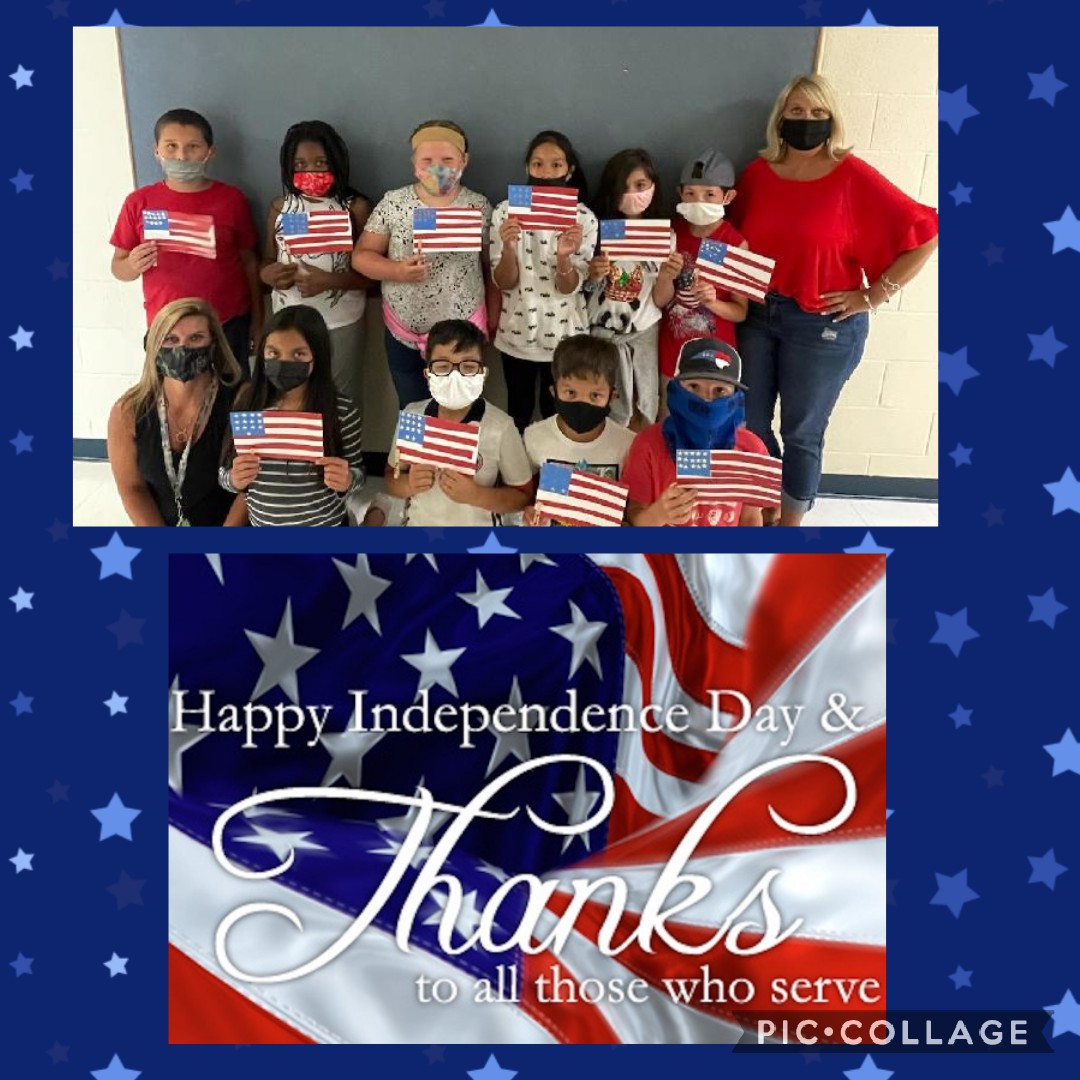 Happy 4th of July!  Let's remember all of those who have served our nation to give us the freedoms we have today.  Have a safe and fun Independence Day! #PatriotsUnite #JCPSSummerLearning2021 #July4th2021 #red,white&amp;blue