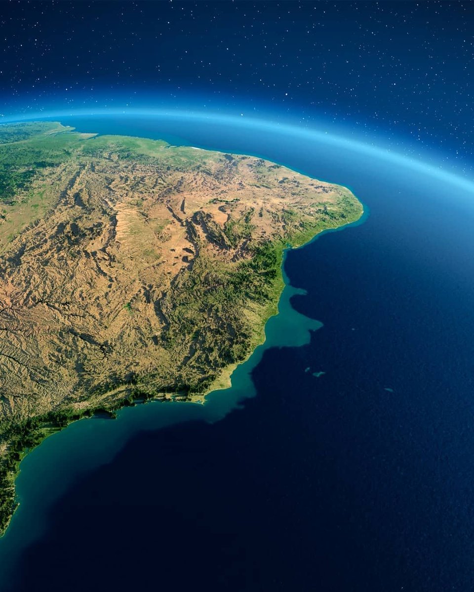 GeografiaNewsBR's tweet photo. Imagem 3D de parte da América do Sul! A imagem é feita em computador a partir de dados dados reais de relevo, vegetação, etc. Crédito: @cosmosfinal #sudamerica #geografiageral #geomorphology #educadf #geography #geomorfologia #brasil #brazil https://t.co/HEH5ShpIVc