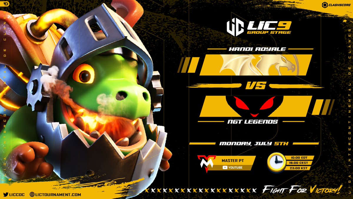 Second Week to <a href="/LICCOC/">LIC</a> group C.
🆚 <a href="/NgtLegends/">NGT Legends</a> 

see you on monday 10:00 am edt

 thanks for the design <a href="/Desink9/">Desink</a> 🙏