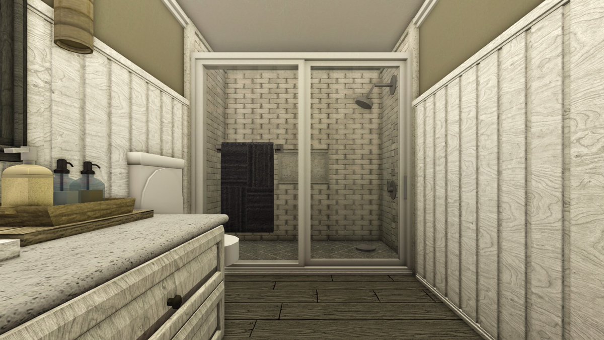 finished up this bathroom last night and I love how the shower room turned out

let me know what you guys think
#roblox #bloxburg #bloxburgbuild