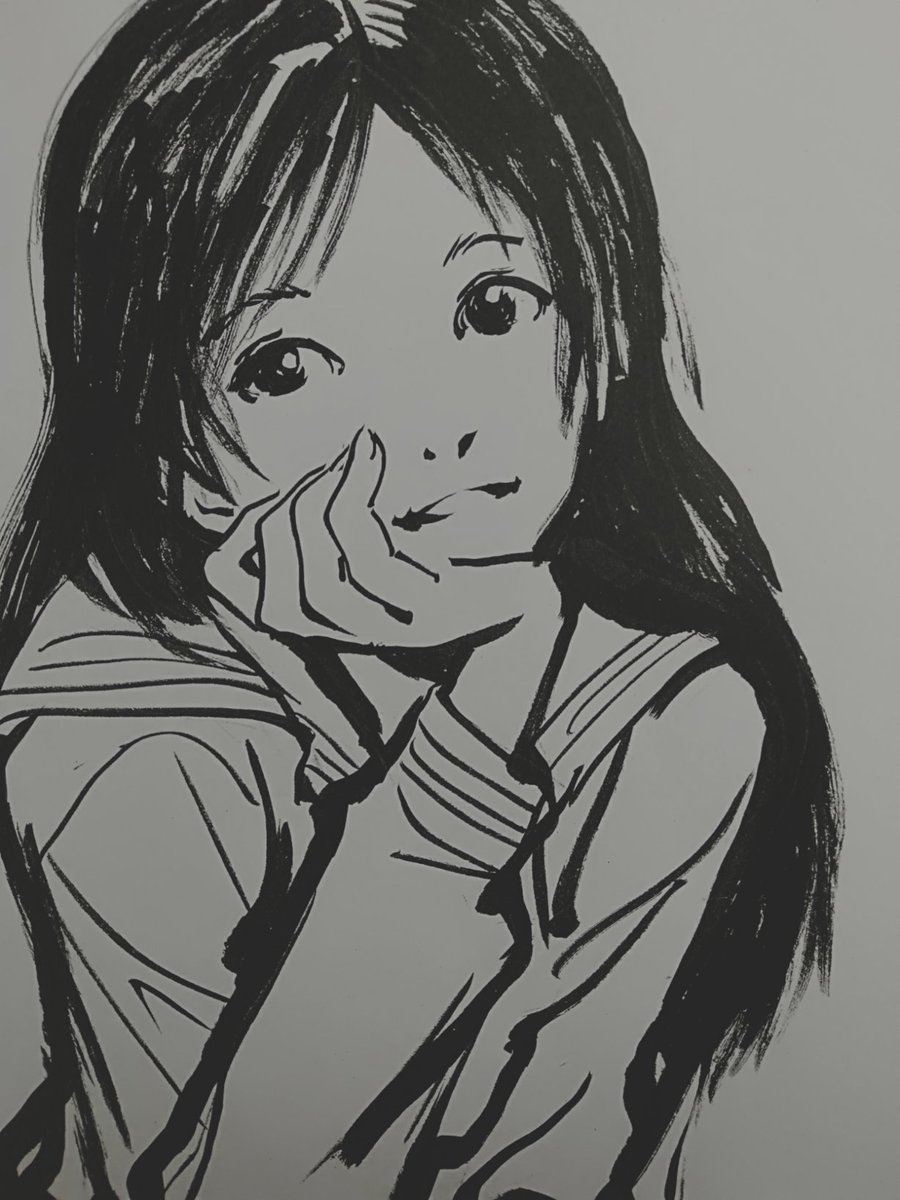 sim_kyrm's tweet photo. 顎を乗せてるポーズって単に楽だからというのではなくて、キャラの性格や置かれてる状況や心境といった意匠を盛り込むものだと思うのです。それに見合ったものでないと不自然だったりぎこちないものだと困るのです。虚勢を張ってるとき、意地を張ってるときわざとぎこちないポーズに描く時もありますね https://t.co/E5cB4M7xcc