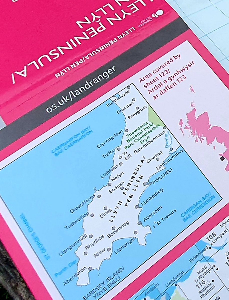 pete62jackson's tweet photo. Finally finished @mikeparkerwales #mapaddict with a tour of @LLynPeninsula . What a map and what a great book! https://t.co/IoaSS04hEV