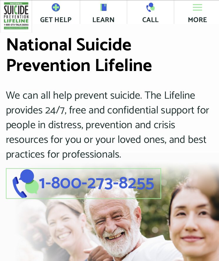 Can I please get 2 followers to copy and re-post this tweet? i’m trying to demonstrate that someone is always listening. #SuicidePrevention  

1-800-273-8255

copy, not retweet.

Listen - Read - listen and reading people is important - really mean it when you ask ”how are you?”