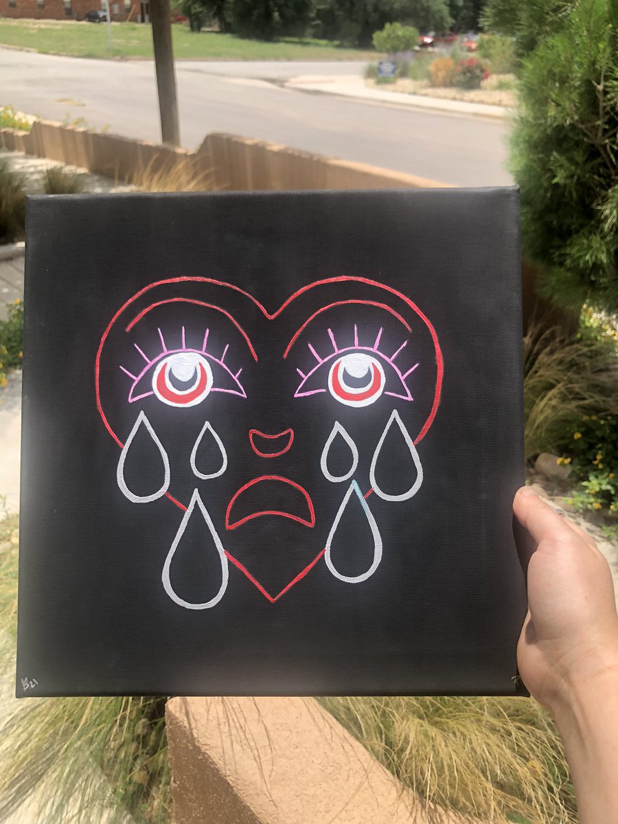 PanhandlePaints's tweet photo. 12”x12” Grimm heart for sale! dm me :) https://t.co/sBWccSM9Jl