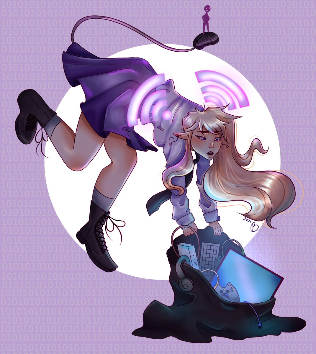 onetiredartist's tweet photo. I decided to try and join the @lavendertowne Draw This in Your Style challenge! It was really fun and I like the outcome.
#explorecreativitywithmsi #createsplendidmoments #msicontentcreation #createwithmsi #powertocreate https://t.co/6JCOc8WU53