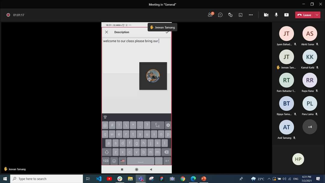 NepaliSagar's tweet image. The session was started before the devastating floods in the region recently and had to be stopped in the middle. 3/4
#TechnologyInClassroom #MicrosoftEDU #MicrosoftTeams #MicrosoftEduNP #EdTechNepal #FlipgridForAll