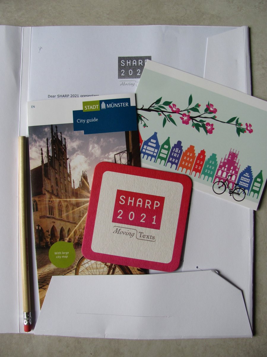Marie_LSJ's tweet image. Got my @MovingTexts2021 conference pack yesterday &amp;amp; published today my review of #BSCSbC21 #PCAACA21 #2021ESPRit #USTC21

I look for 2 things in virtual conferences:
1) the sense that I&apos;m in a room with others
2) the opportunity to meet up with attendees

popnewseries.hypotheses.org/455