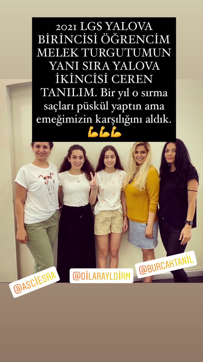 2021 YALOVA BİRİNCİSİ ÖĞRENCİMİN YANI SIRA YALOVA İKİNCİSİ ÖĞRENCİM