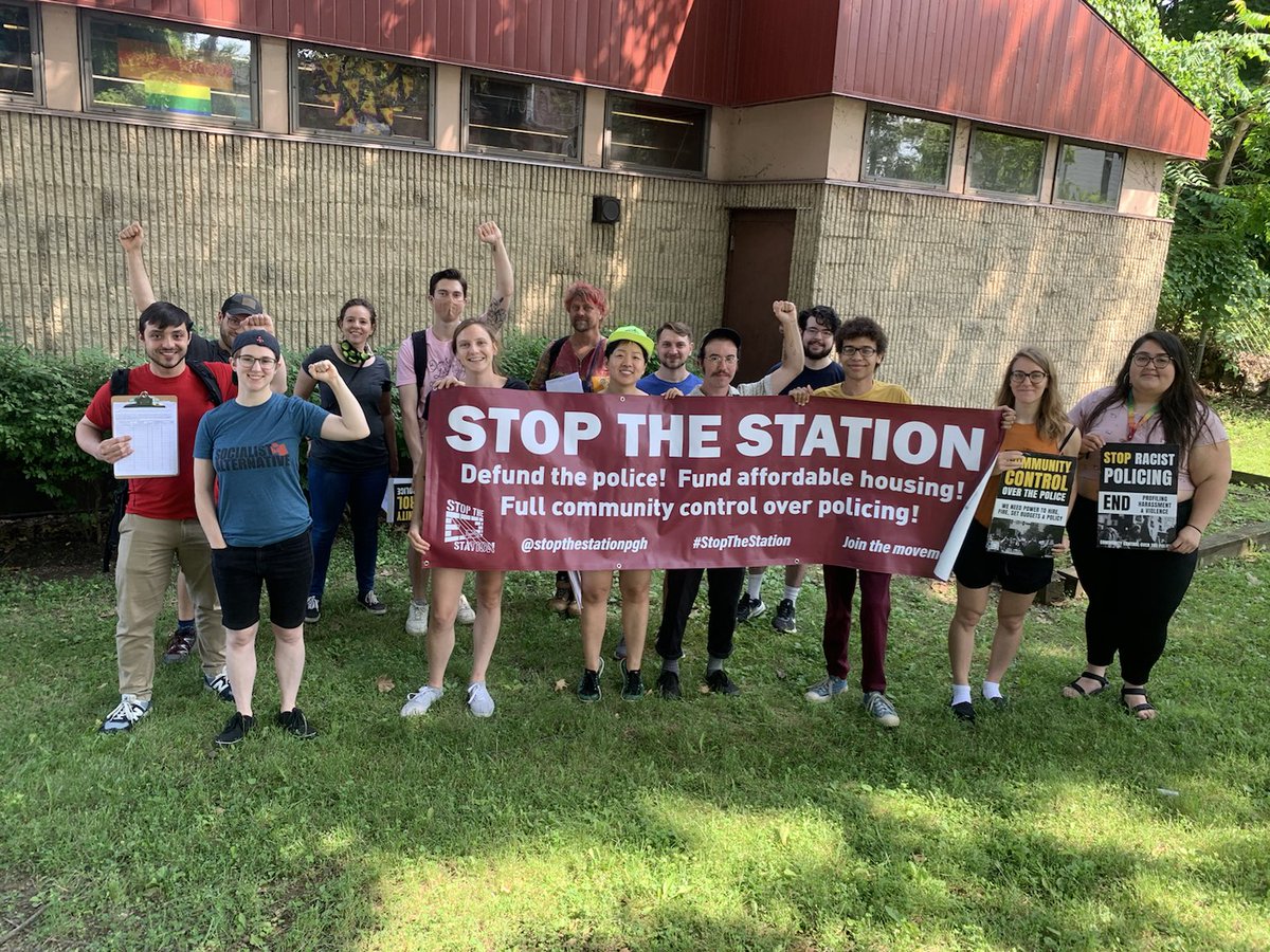 stopthestation's tweet photo. Thanks to almost 20 volunteers who came out to West End today to get signatures for Community Control Over the Police! We collected several hundred signatures &amp; had great conversations with residents about what public safety could look like if working class people had a real say. https://t.co/arIytIzo8i
