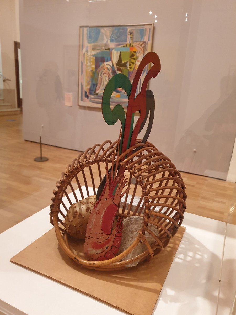 CuratorWithout's tweet photo. Didn't know #EileenAgar's work but thought #AngelOfAnarchy @_TheWhitechapel sounded interesting. It is great! Lots of amazing classical references, lots of colour, lots of challenging the idea of a muse &amp; Agar being inspired by men. Loved it. (So good to be back in a gallery) https://t.co/i30twC5ghq