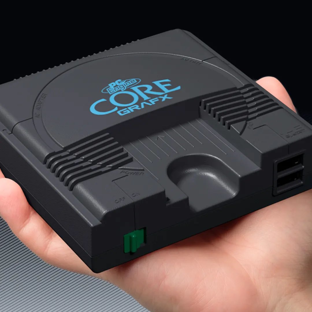LamboMat's tweet photo. The PC Engine Core Grafx Mini is now just £63, down from £99 when first released.

Get your hands on one of the most historically significant consoles ever released, in miniature form, it’s a bargain at this price! 

✅ https://t.co/y9QWNRYcqN https://t.co/flwKTrBmg7