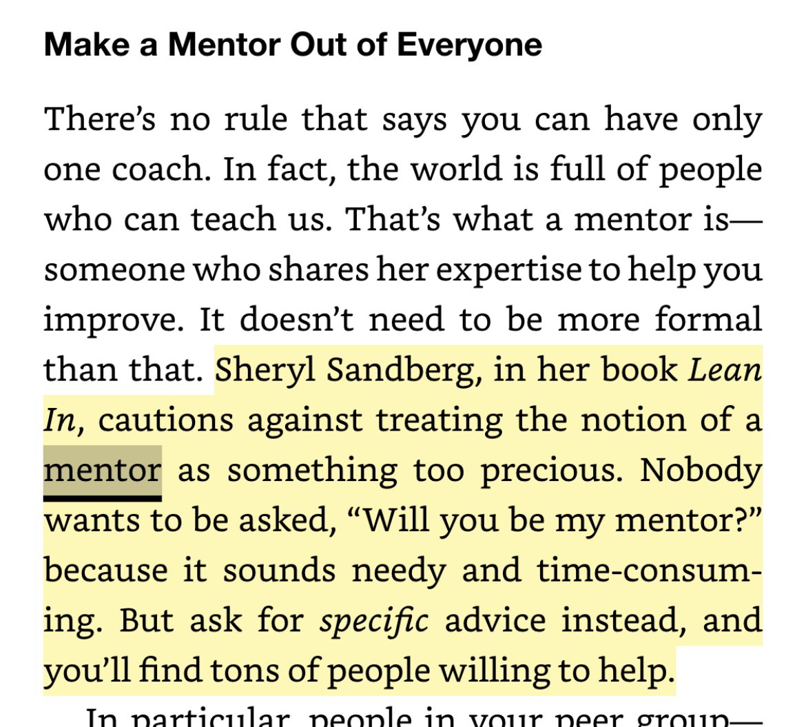 Making my way through <a href="/joulee/">Julie Zhuo</a>’s management book and love this tidbit on mentorship: Make it less formal ✍️