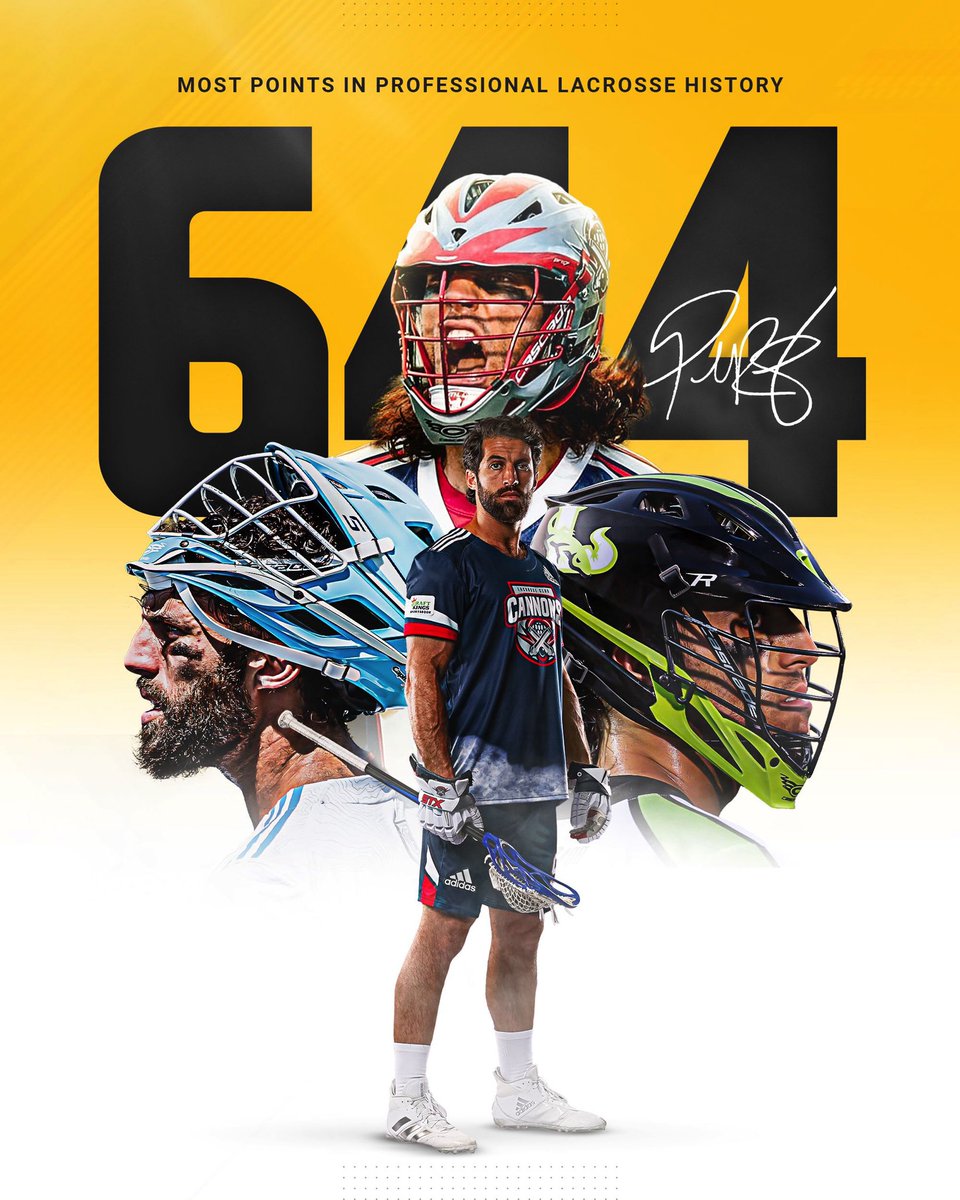 HE'S DONE IT. @PaulRabil becomes the All-Time Career Points Leader in pro lacrosse history 🎯