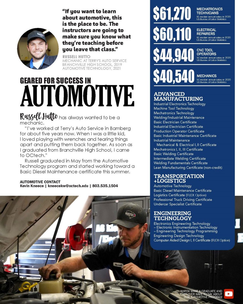 OCtechEdu's tweet photo. Today's look inside the View: Automotive https://t.co/fUCJlWCRIk #wellchangeyourlife #fromcollegetocareer #fall2021 #idefy https://t.co/ipFvchJ00T