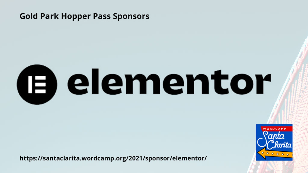 WordCampSCV's tweet photo. THANK YOU'S ARE IN ORDER: WordCamps would not be possible w/out the generous support of our Gold-level Sponsors. Kudos to @elemntor for supporting @WordCampSCV and helping grow the @WordPressSCV and @WordPress Community globally. Join us July 17-18 at https://t.co/E1InxMOFHJ https://t.co/AmllAJp04g