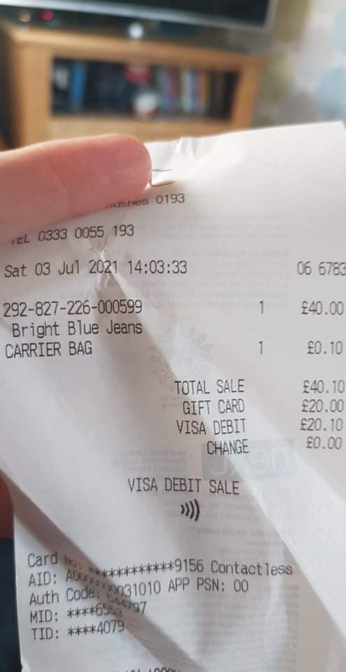 emz_staf's tweet photo. @nextofficial what's going on? Just paid £40 for a pair of Jeans and got home to find the official label said £30...are you trying to recoup some money from lockdown? #Fuming #rippedoff https://t.co/4WFaVhF0lu