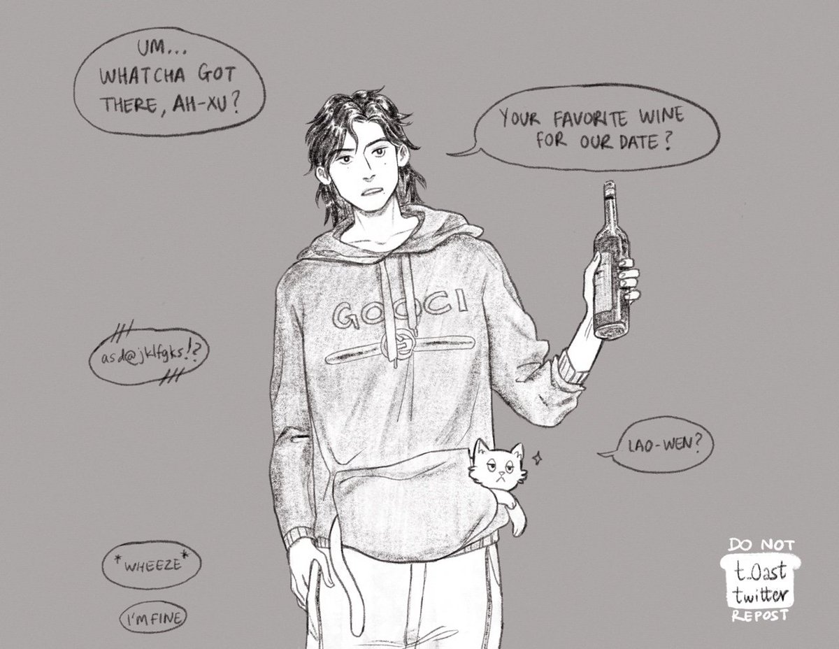 he brought wine! the fancy kind!
#shl #山河令 #wordofhonor
#WenZhou #俊哲 #WenKexing #wkx #温客行 #ZhouZishu #zzs #周子舒