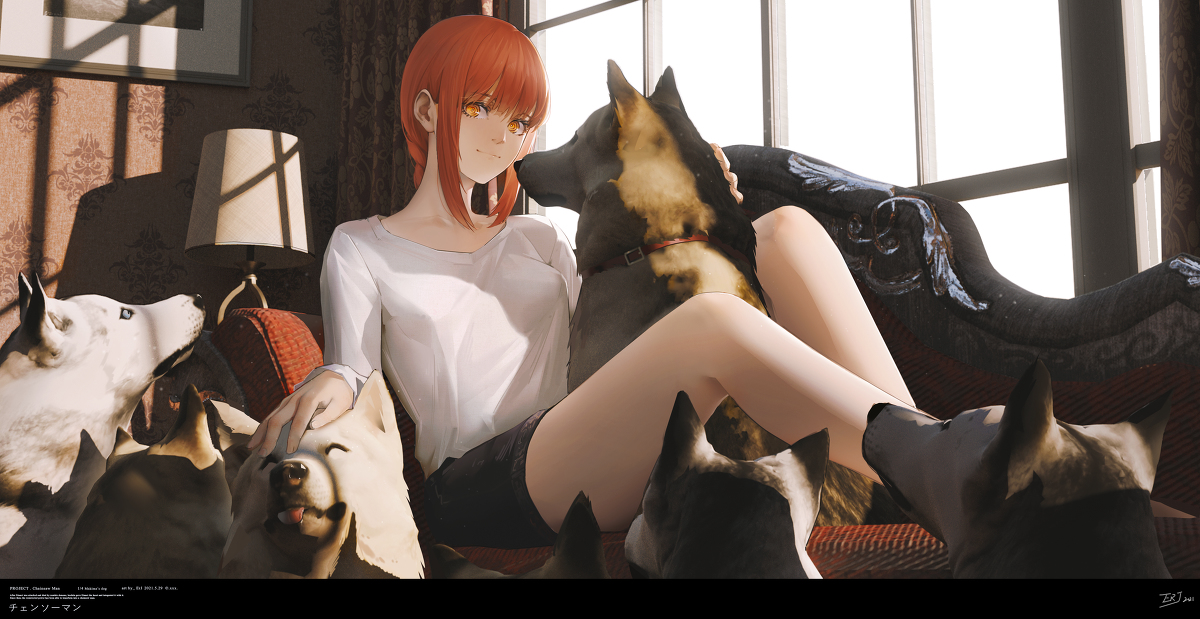 Makima‘s dog’ #チェンソーマン #マキマ pixiv.net/artworks/90997…