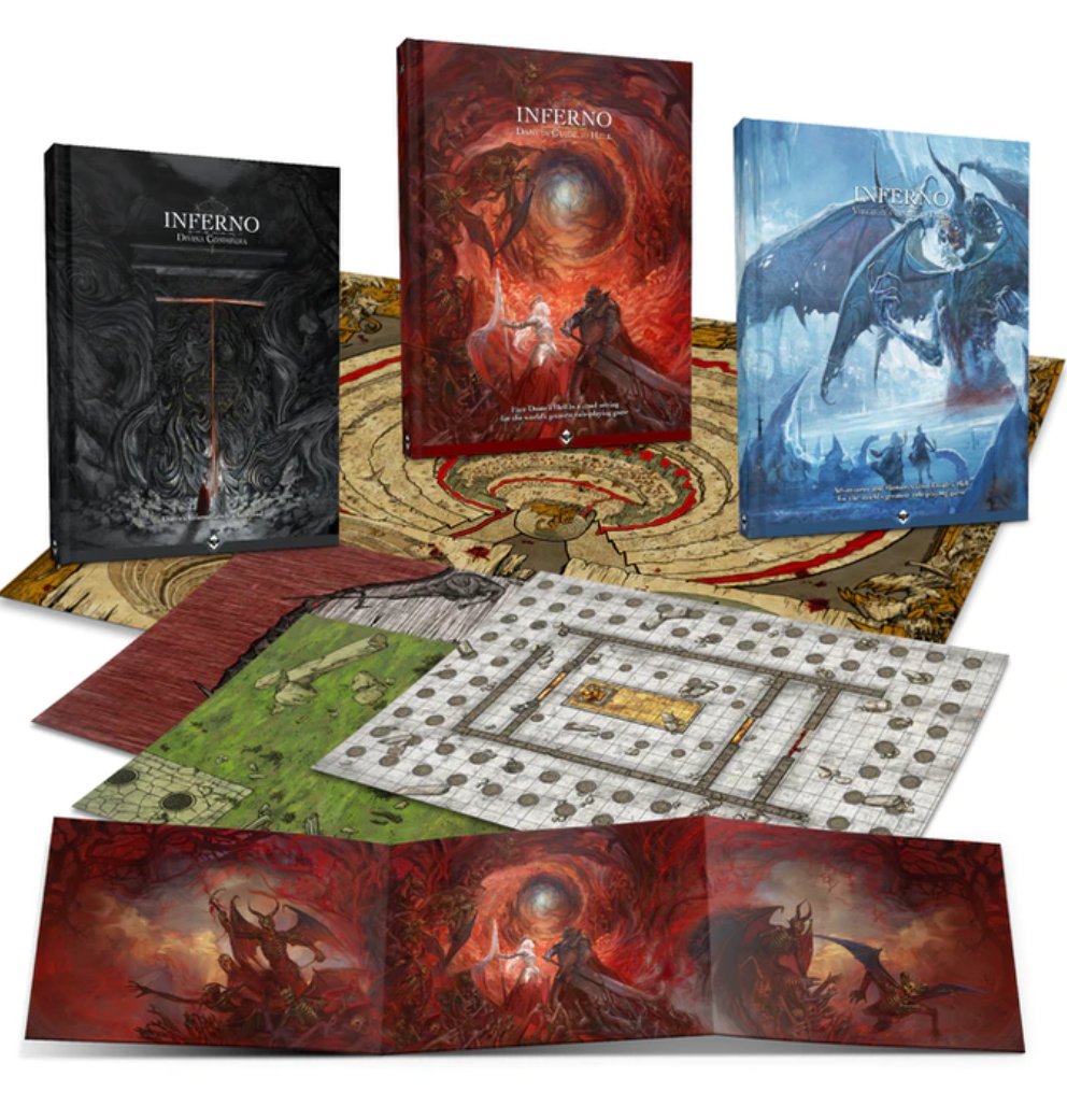 CursedInk2's tweet photo. Lasciate ogni speranza, voi ch'entrate

¡Anunciamos que Inferno - Guía de Dante para el Infierno formará parte de nuestra línea de 5E del juego de rol más famoso del mundo! https://t.co/wC0IozSbAk