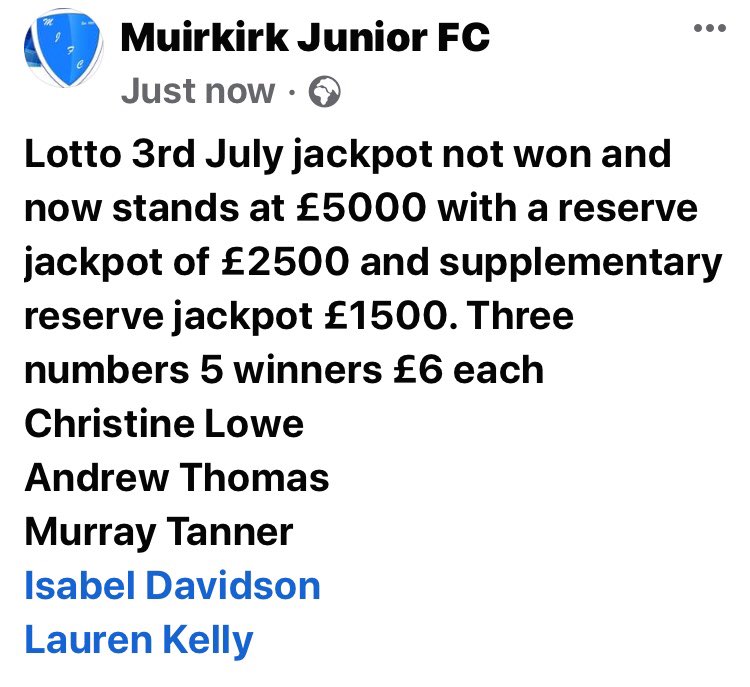 Muirkirk Junior FC tweet media