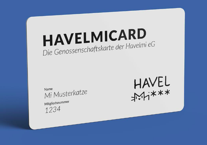 Noch ein Grund Genoss*in zu werden: 
Die HAVELMICARD ist da!

havelmi.org/havelmicard/