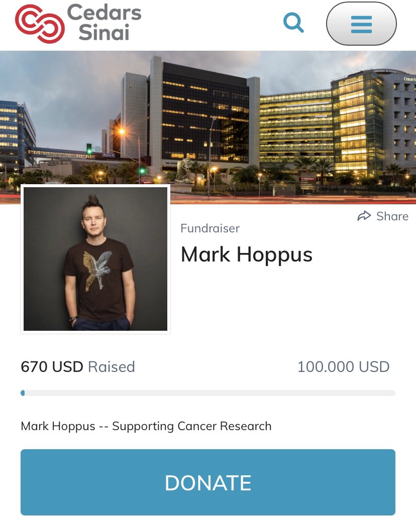 Starting from today, you can contribute to Mark's fundraiser supporting cancer research at the Cedars-Sinai Medical Center. This is a cause that holds a special place in Mark's heart. You can make a difference.

➡️ support.cedars-sinai.edu/fundraiser/332… ⬅️