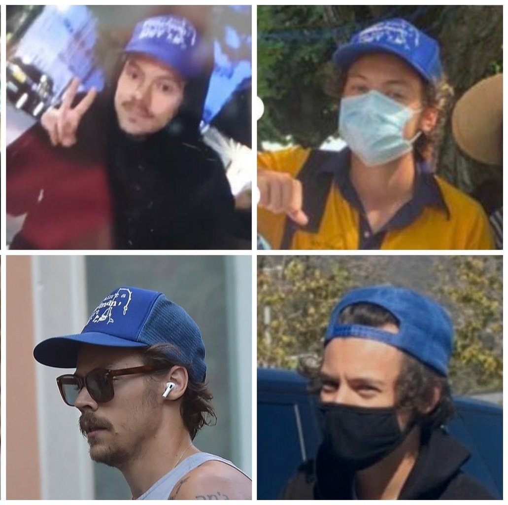 kathewsh's tweet image. harry styles con esta gorra &amp;gt;&amp;gt;&amp;gt;