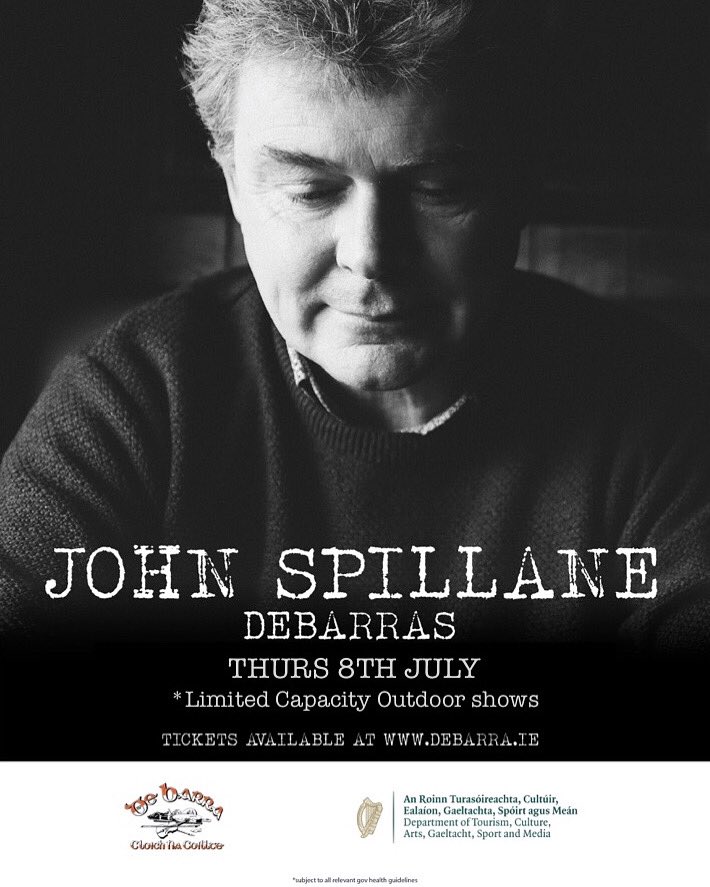 Two limited capacity live shows happening next Thursday 8th of July in <a href="/DeBarraFolkClub/">DeBarra’s Folk Club</a> see here for details: debarra.ie/event/john-spi…
We will also be live streaming the second gig. To get those tickets, go here: johnspillane.ie/shop/john-spil…
Part funded by @DeptCulturelRL