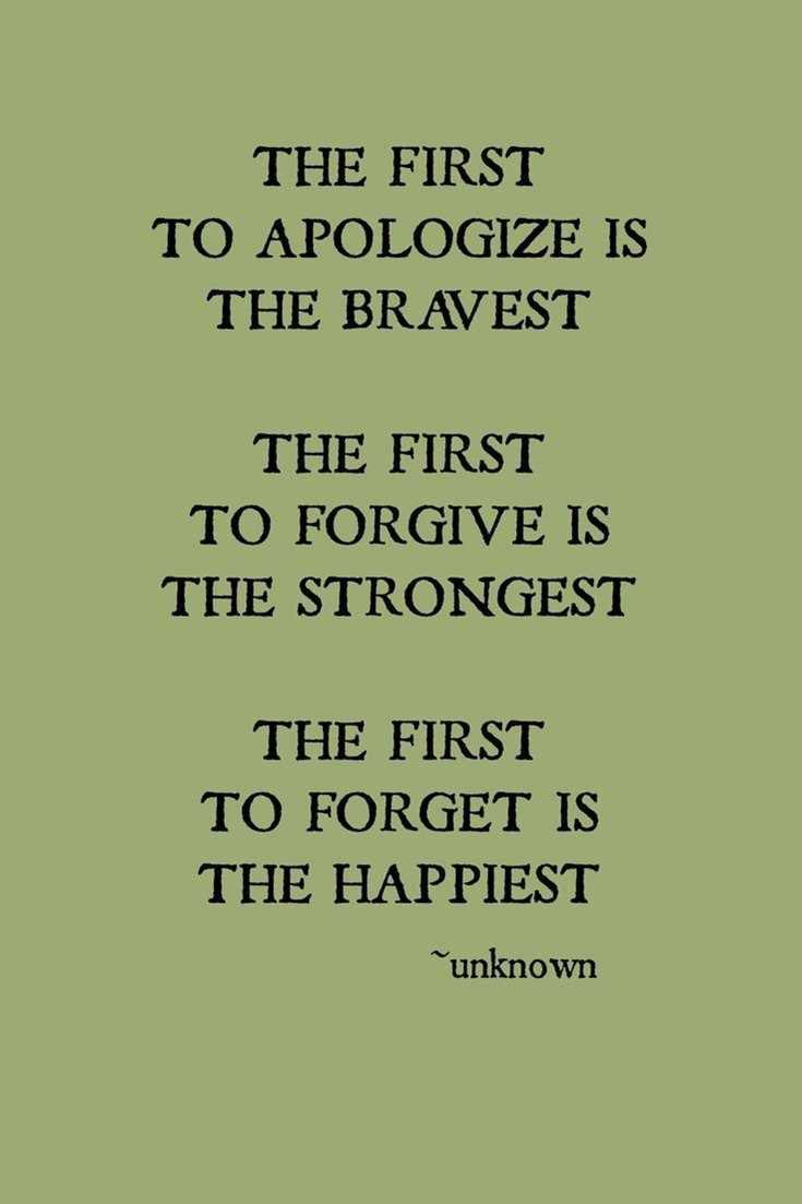 Forgiveness is the best form of love.