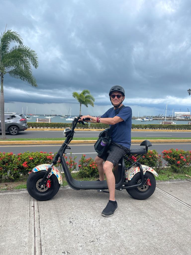 CamibaCulture's tweet photo. Rolling around exploring Panama before the storm moves in. 
#CamibaCulturalTours #ScoutingTour #Exploring #Scooter #PanamaTour https://t.co/8fPsGc2aah