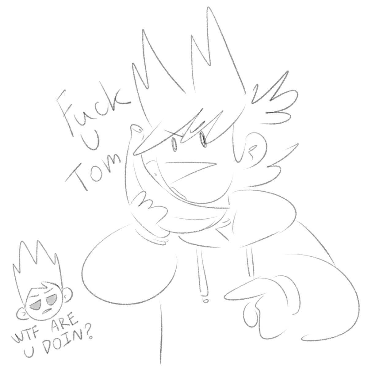 nonkirr's tweet photo. #eddsworld #ew_fanart #ew_tord #tord
he is calling you on a banana stupid Tom๐ https://t.co/rJOOTvbZX5