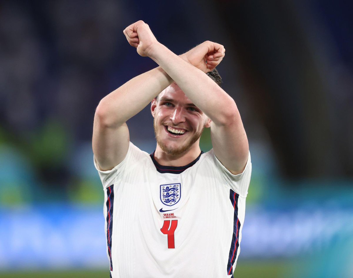 WestHam's tweet photo. 🦁⚒️ @_DeclanRice 

#ThreeLions | #EURO2020 https://t.co/0S8hcBPCnt