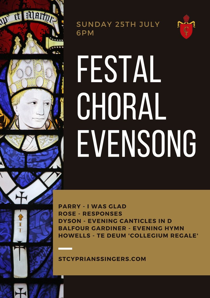 cypriansmusic's tweet photo. Only two weeks to go...
‘Te lucis ante terminum
Rerum Creator poscimus
Ut pro tua clementia
Sis praesul et custodia.’
#balfourgardiner #choralevensong #magnificat #nuncdimittis #dysonind #parryiwasglad #herberthowells #tedeum #collegiumregale #greatesthits https://t.co/Xx1dHbpOqz