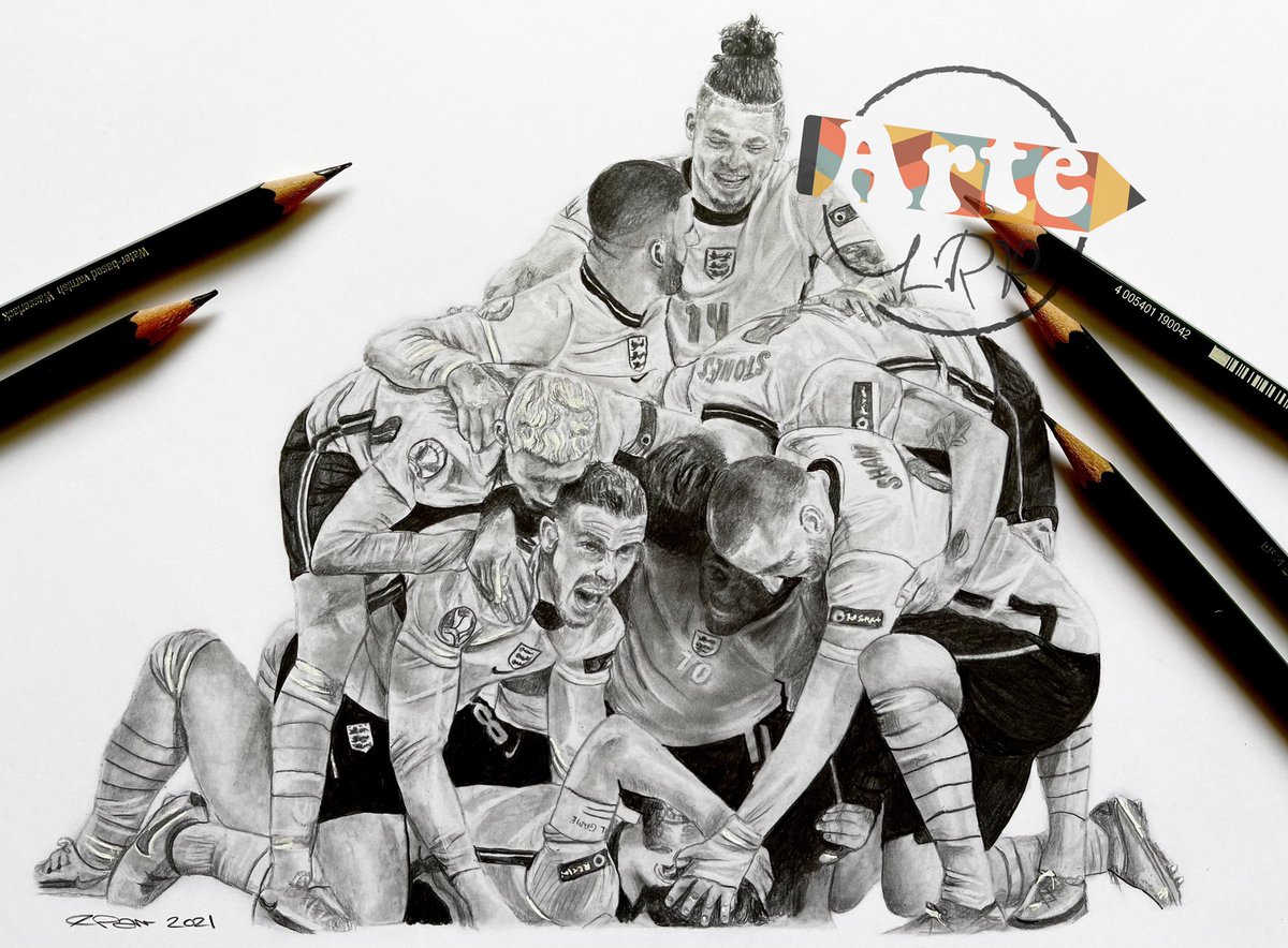 I’m giving away 2 x prints of this drawing! 🏴󠁧󠁢󠁥󠁮󠁧󠁿

To enter, just;
⚪️ Retweet this post
🔴 Follow my page

Will draw the 2 winners Tomorrow! Good luck 🤩 
#England #footballscominghome #ItsComingHome #EURO2020