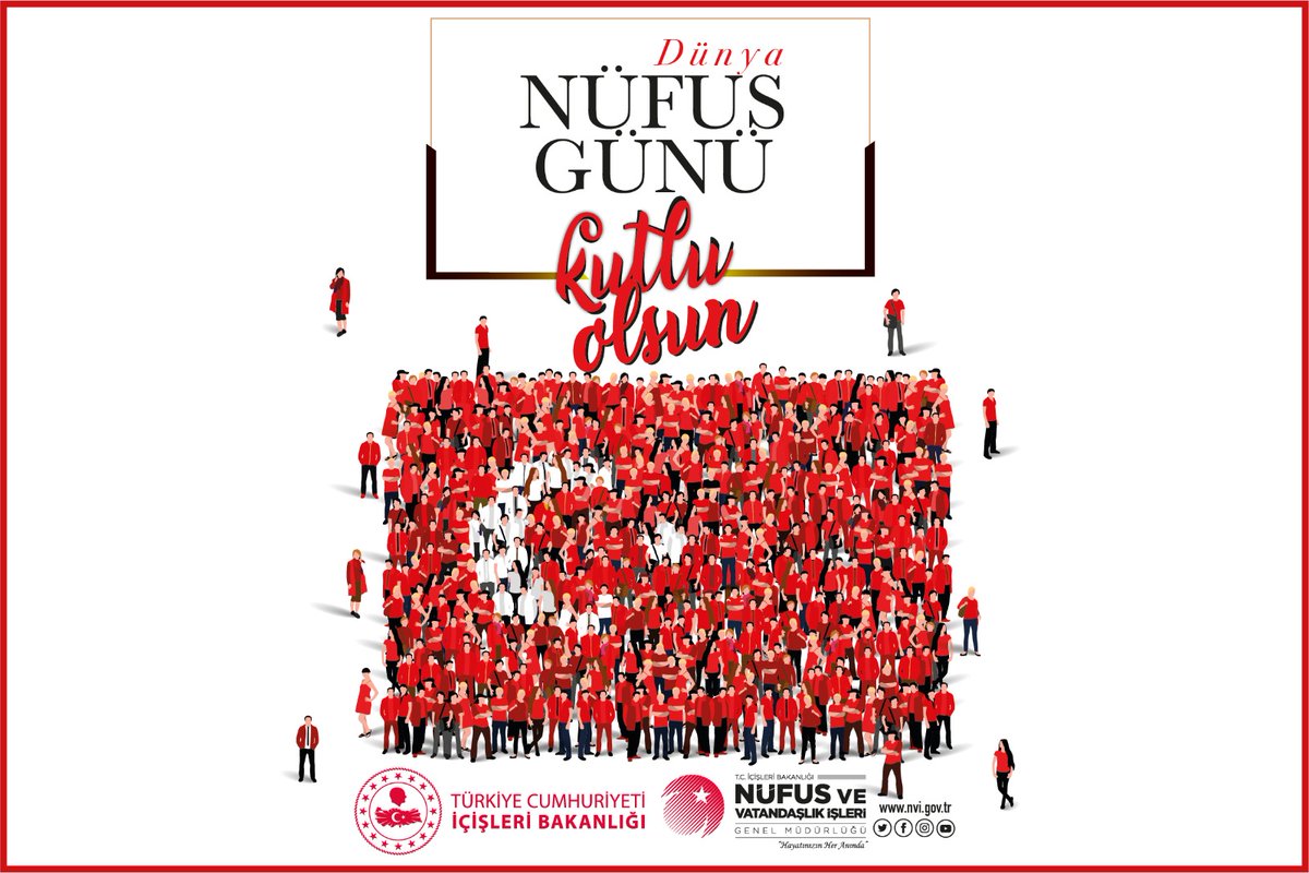 Her başarı güçlü bir ekip çalışmasının sonucudur. Nüfus teşkilatına ömür, emek ve gönül vermiş, her gün binlerce vatandaşa hizmet veren nüfus ailesinin Dünya Nüfus Gününü kutlarız.  #HayatınızınHerAnında
#İyikiNüfusçuyuz #11TemmuzDünyaNüfusGünü <a href="/sefikaygol/">Şefik AYGÖL</a> <a href="/MustafaGungorlu/">Mustafa GÜNGÖRLÜ</a>