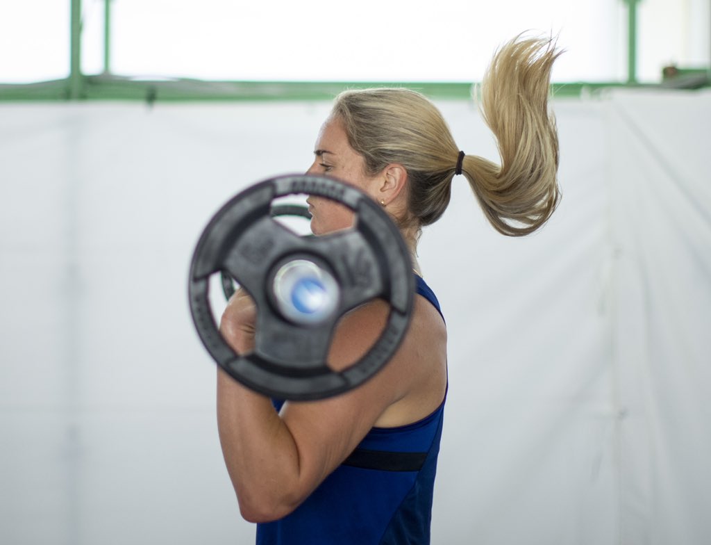 USWNT's tweet photo. Up in the gym just working on our fitness https://t.co/4l2XueSamO