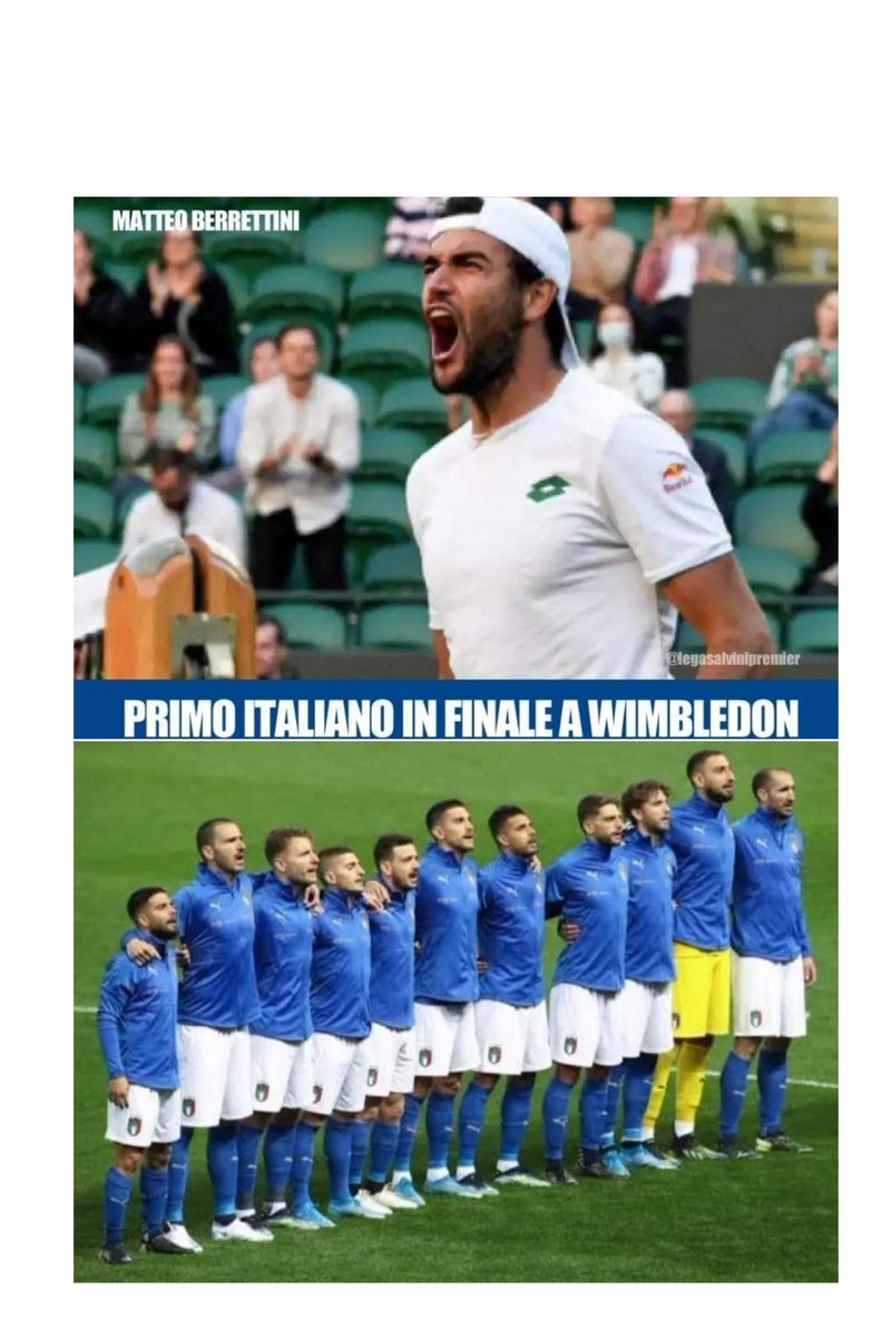 A Wimbledon sventola il tricolore 🇮🇹
Forza Azzurri....💚🤍❤️