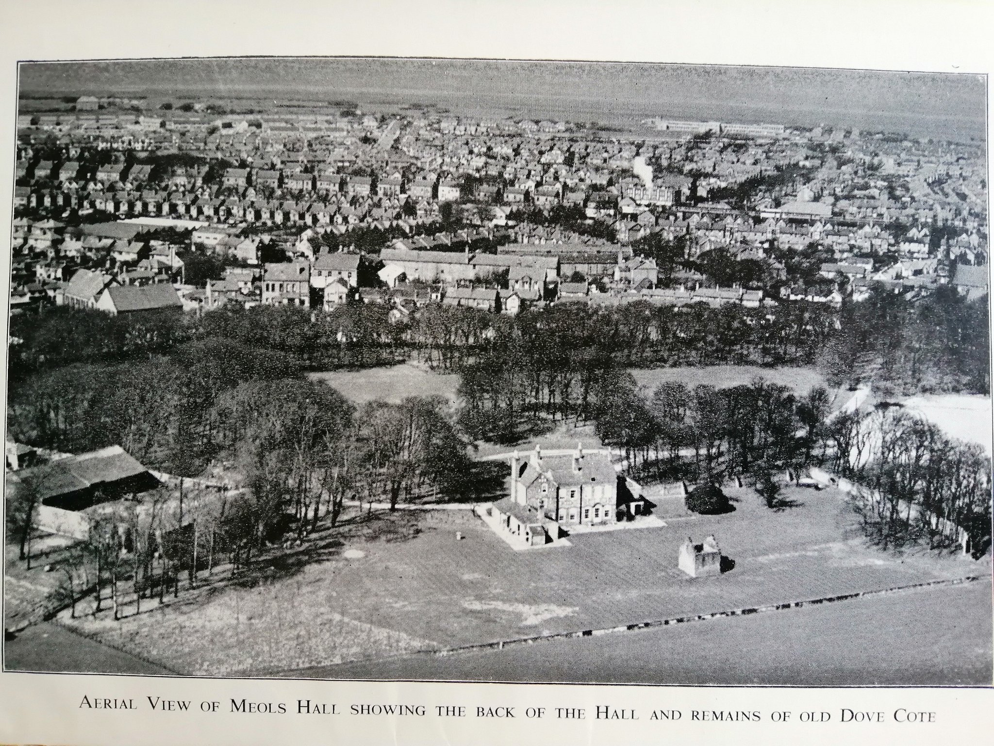 Secret Sand Land on Twitter "Aerial shot of Meols Hall showing parts