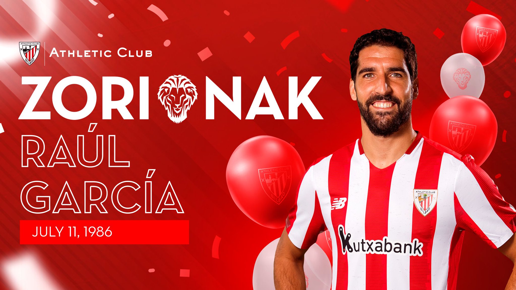  Happy birthday, Raúl García   3  5  Have a great day!  