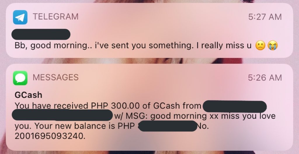 ntyrtypclbitch's tweet photo. Kung di nyo lang din namam ako namimiss ng ganto! Wag nalang! Hmpk! Hahahaha jk thank you sa morning tips hehe send or avail now! https://t.co/E6kh4j7Lgu