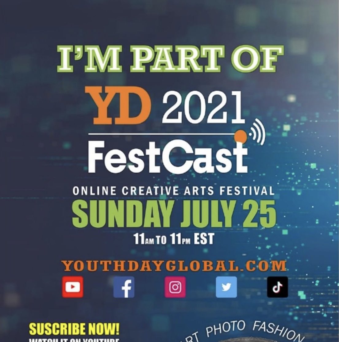 So honored to be playing @YDToronto July 25 while I’m in Toronto🎉 Be sure to #subscribe to their #youtubechannel to watch me & all the other fantastic performers😍 youtu.be/F229hOhrjbc via @YouTube #youthday2021