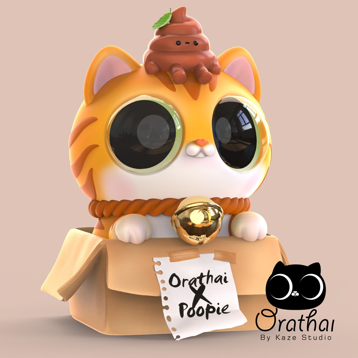 KazeNFT's tweet photo. For Orathai  Fellows let's have some fun &amp; reward 
 We will randomly give away 1 Orathai X Poopie
1. Follow @kazenft
2. Retweet and like this post
3. Tag 3 Friends
4. Random  the winner on 12 July 9.00 pm (BKK time)
Thank you 
https://t.co/2IVrMDhwwq
#opensea #openseanft #NFT https://t.co/A0Q4Rv3K6Y
