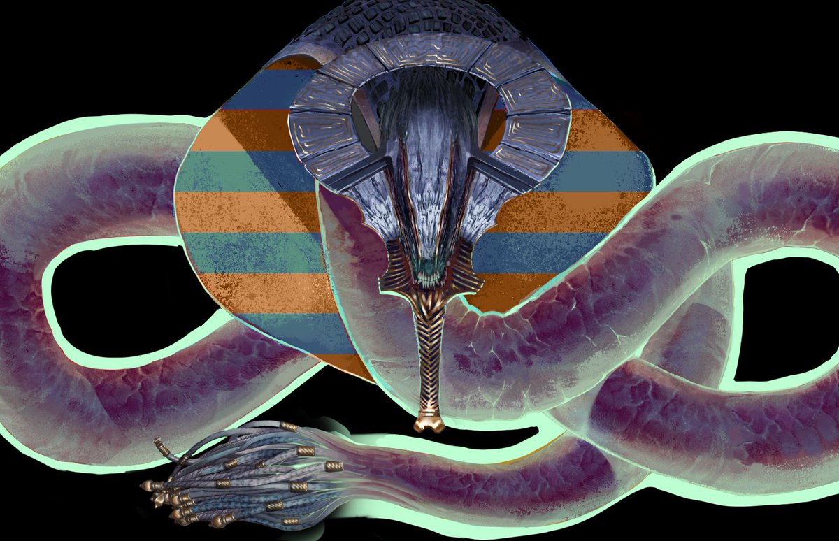 LegacyGameDev's tweet photo. Kingmaker Worm: Adult Deus Class

Hundreds of years ago before Arimad had been leveled to dust, the Kingmaker worm would judge the heir to the throne. If found worthy it would enthrall itself to their service, but if found unworthy it would vaporize them instantly. https://t.co/roYFrV4agJ