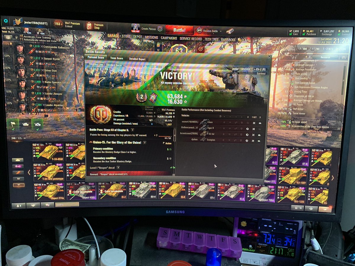 gregory_spear's tweet photo. @worldoftanks @TragicLoss IGN Jester116th 
Server NA Bas XP 901 https://t.co/Mx7nhM1iBD