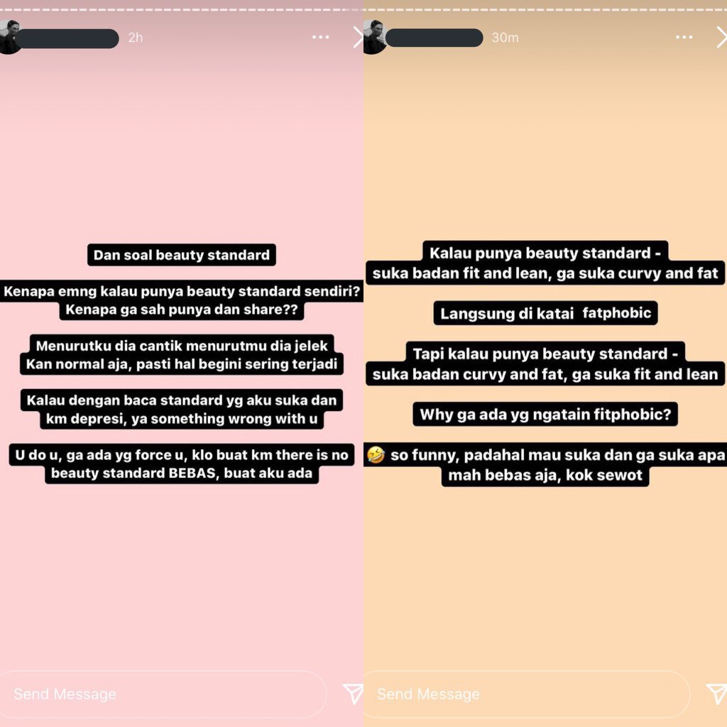 2beer! Dia ini nggak puas sama hasil operasi dia karena nggak mirip Adriana Lima apa gimana ya ributin beauty standard dia terus. Punya preferensi sih silahkan aja, cuma ngaku influencer sampe Menteri kecantikan tp ngomong gini di publik apa tidak bodoh namanya.