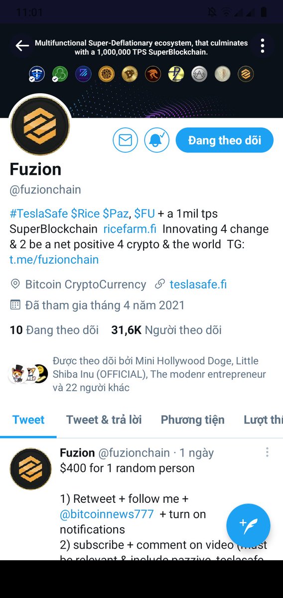 NewLuck21's tweet photo. @bricepromos @fuzionchain @bitcoinnews777 Done. Hope I'm lucky 🎉😄. Thanks 🙏 https://t.co/oeONweughh