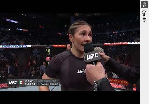 AzelleMMA's tweet photo. Watch #UFC264 #IreneAldana #OctagonInterview https://t.co/8PYvC8jEFE #UFC https://t.co/kaz5KYhLvn