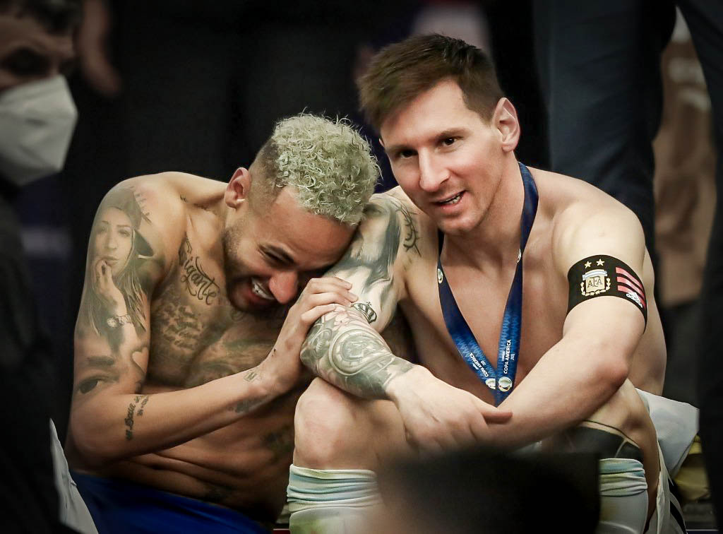 Praneet__T's tweet image. #VamosArgentina #wallpaper #Messi #Neymar #4K #Argentina #CopaAmerica #CHAMPIONS #LM7