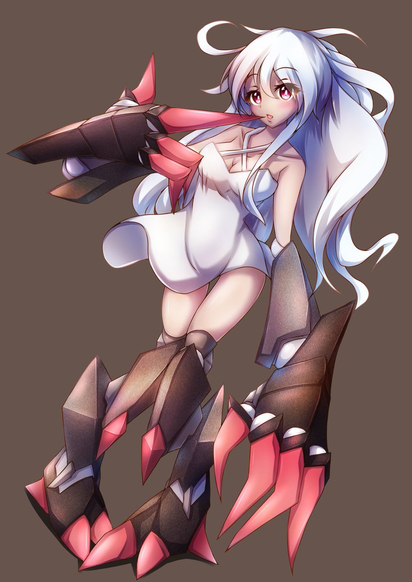 大昔はこういうのも描いてたなーと、また画像フォルダ内から発掘。パッと見で人外キャラ、最近描いてないなあ 